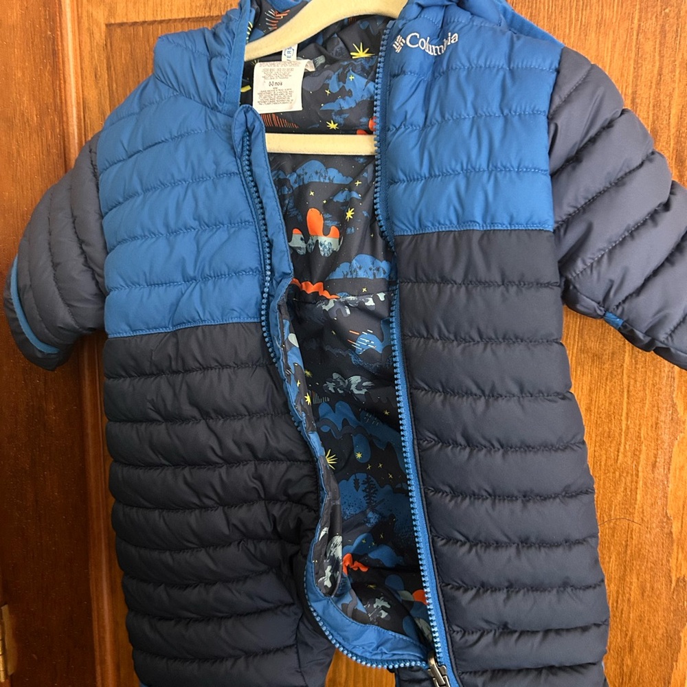 Columbia Navy and Blue snow suit